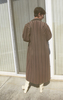 Vintage Striped Wool Duster - Brown Stripe - Thumbnail 3