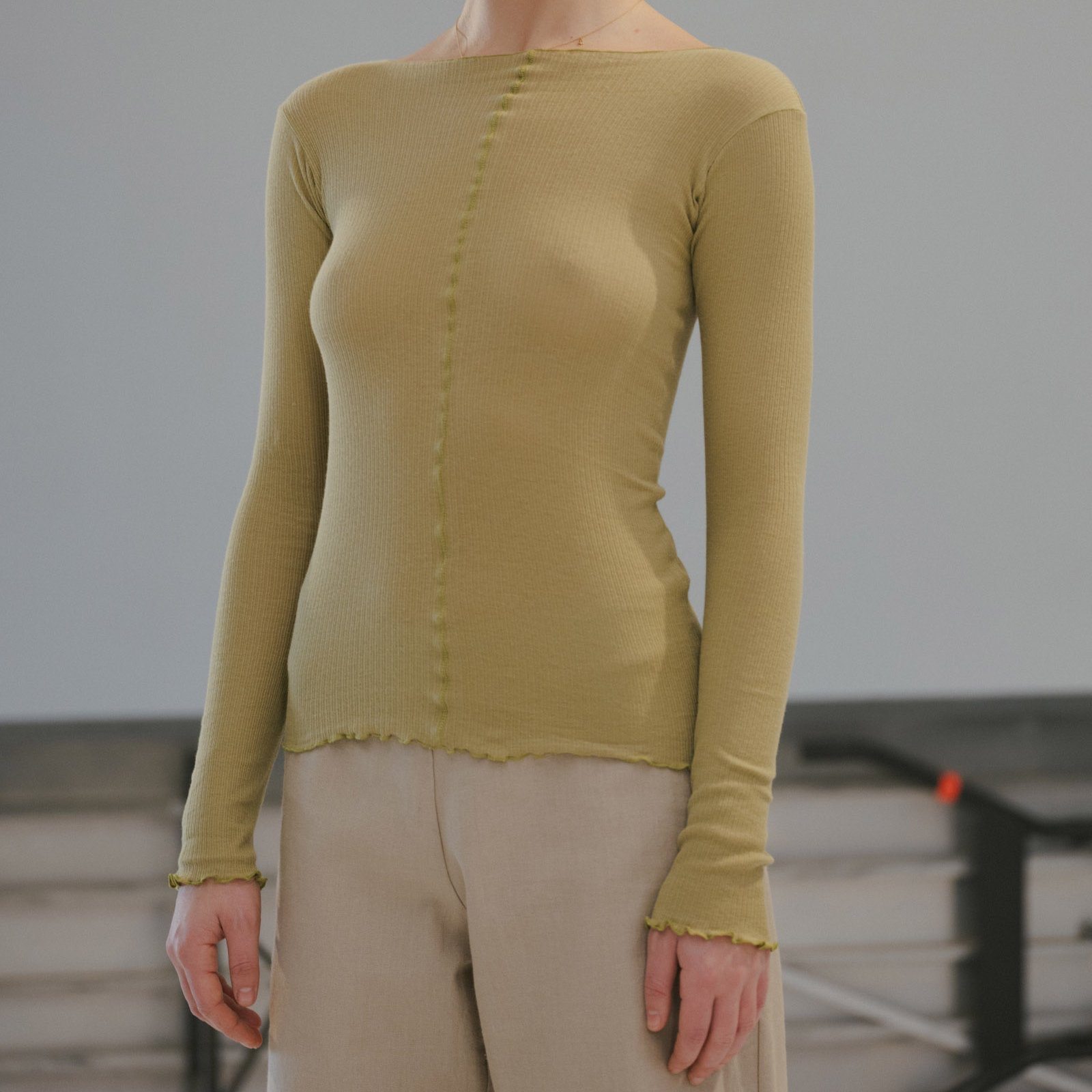Baserange Pama Longsleeve - Topa Green | Garmentory