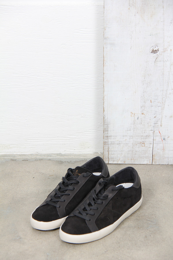 black suede golden goose