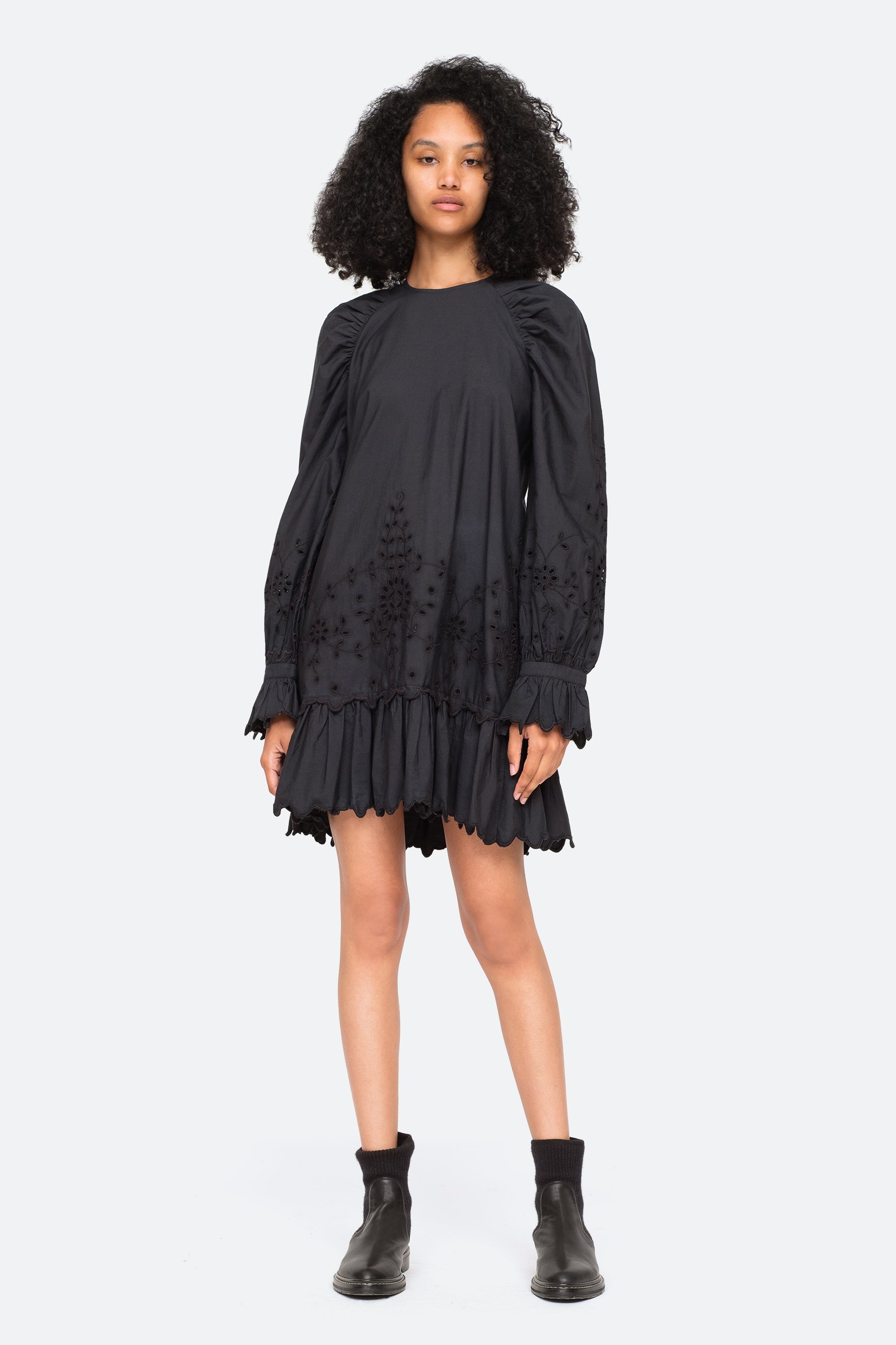 sea fern eyelet dress