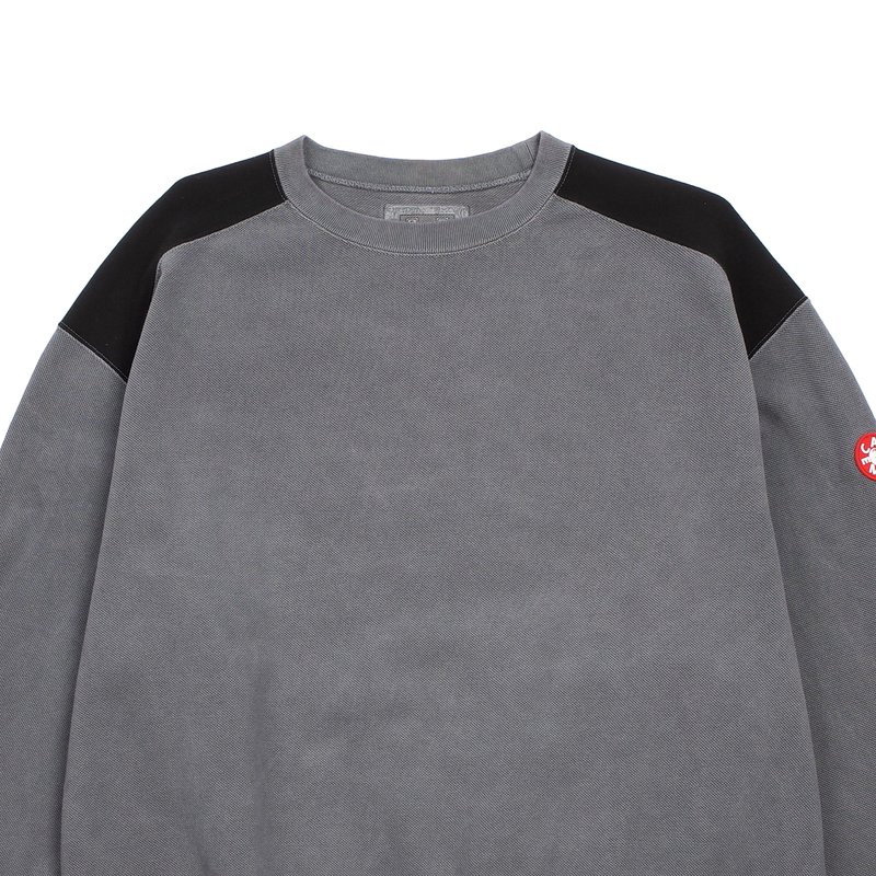 Cav Empt Panel Shoulder Light Crew Neck - Charcoal | Garmentory