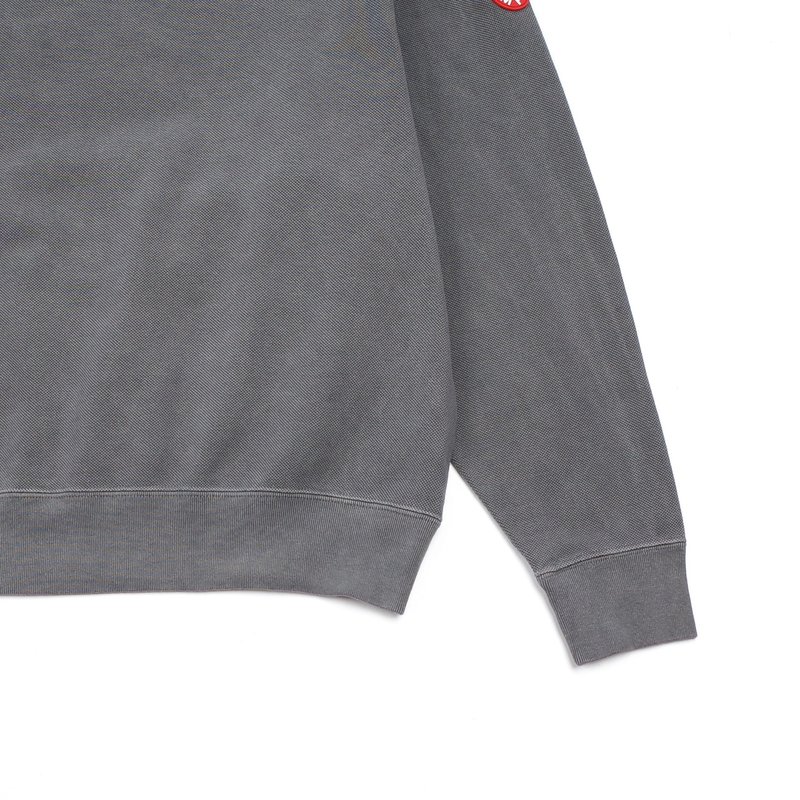 Cav Empt Panel Shoulder Light Crew Neck - Charcoal | Garmentory