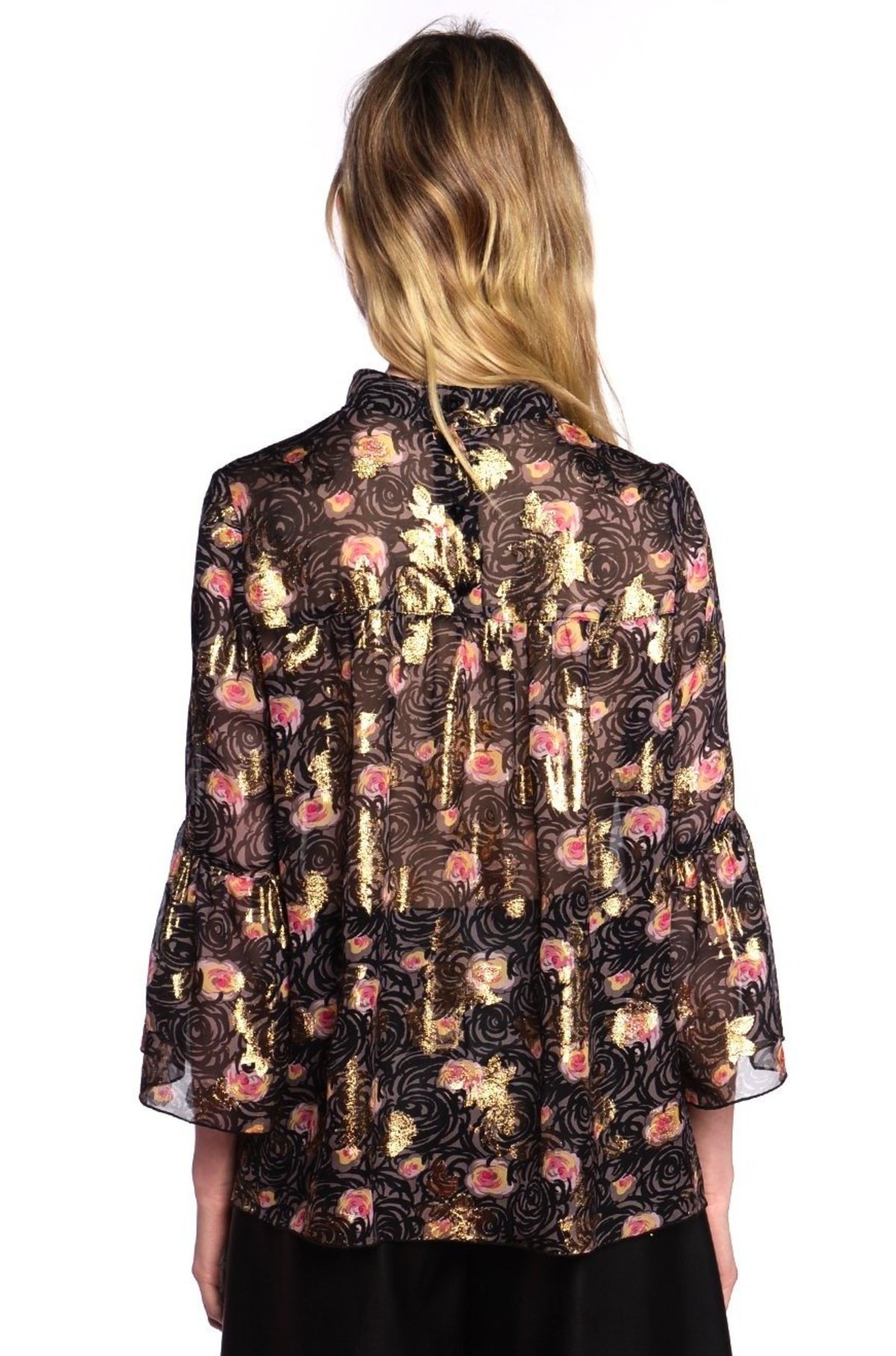 Anna Sui Gotham Roses Top - Black Multi - Image 2 of 2