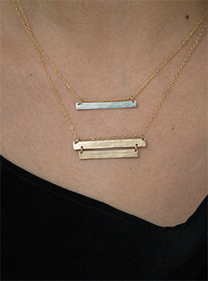 Sunday Supply Co. Double Plate Necklace Sunday Supply Co. Double Plate Necklace