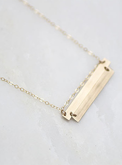 Sunday Supply Co. Double Plate Necklace Sunday Supply Co. Double Plate Necklace