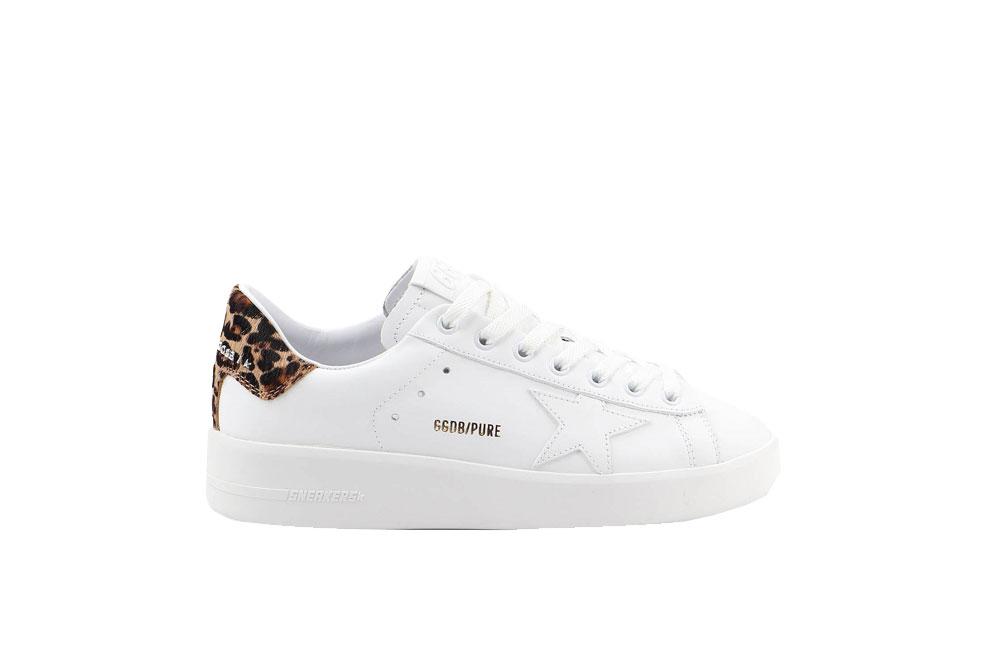 Golden Goose Pure Star White/Leopard | Garmentory