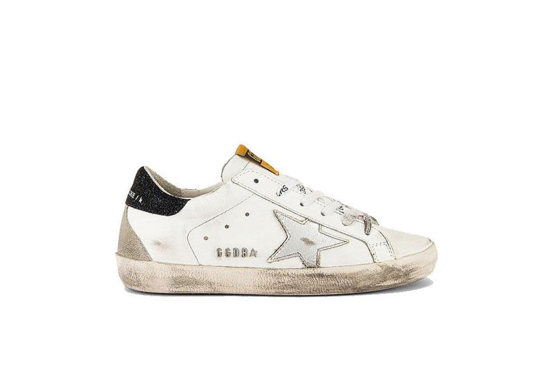 Golden Goose Superstar Sneaker - White/Black Glitter