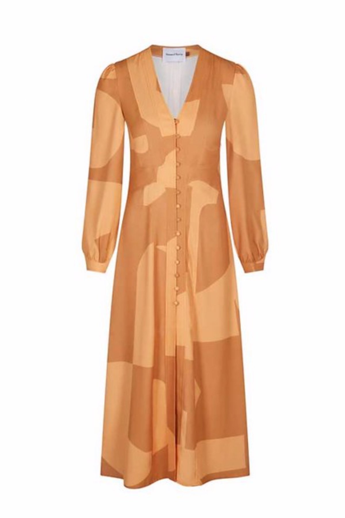 knee length dresses for ladies HOUSE OF SUNNY Falling Kiwis Hockney Dress – JUNO STUDIO main image 0