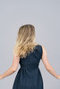 Harvey Faircloth Sleeveless Denim Dress - Thumbnail 5