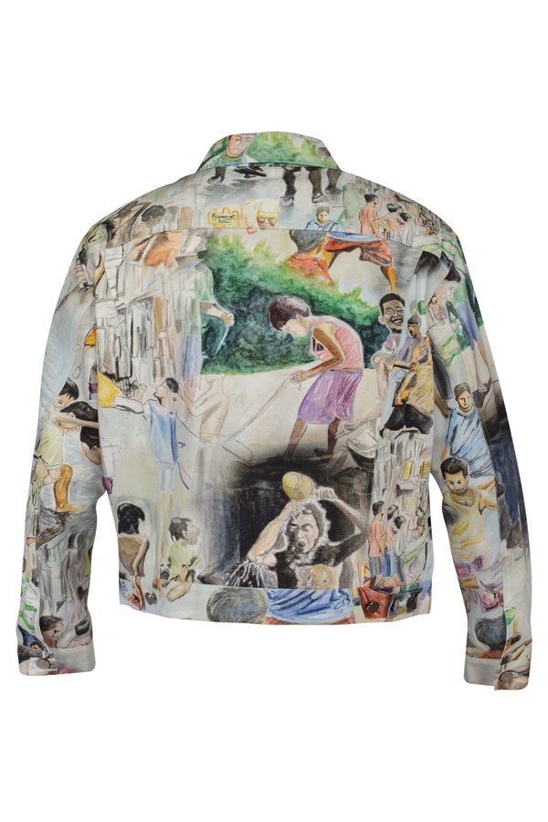 SELF MADE by GIANFRANCO VILLEGAS DENIM JACKET - KIDS PRINT 