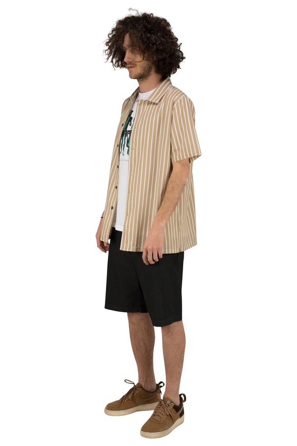 Madson MC FANTASIA SHORT SLEEVE SHIRT - BEIGE Madson MC FANTASIA SHORT SLEEVE SHIRT - BEIGE