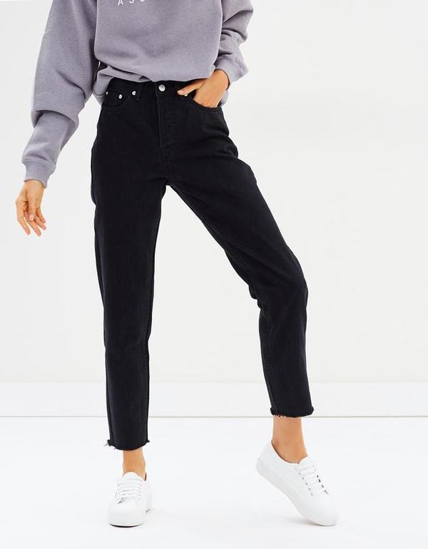 assembly label straight leg jean