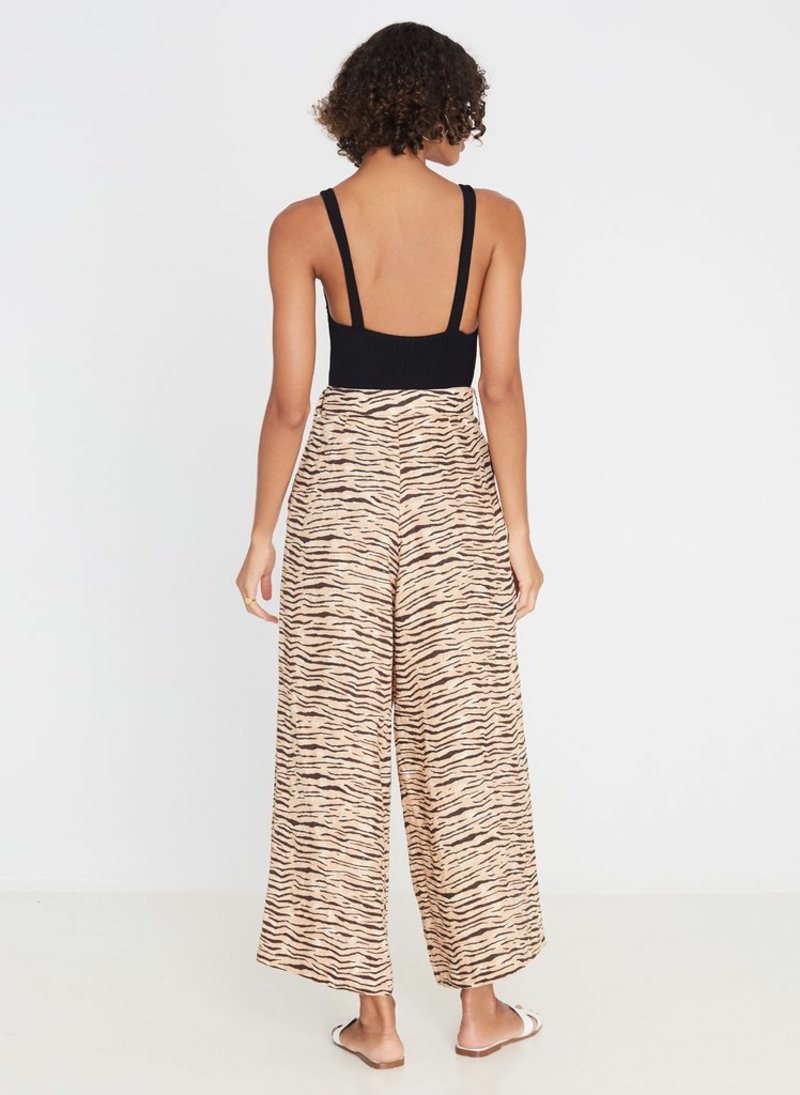 Faithfull The Brand Lena Wide Leg Pant - Wyldie Animal | Garmentory