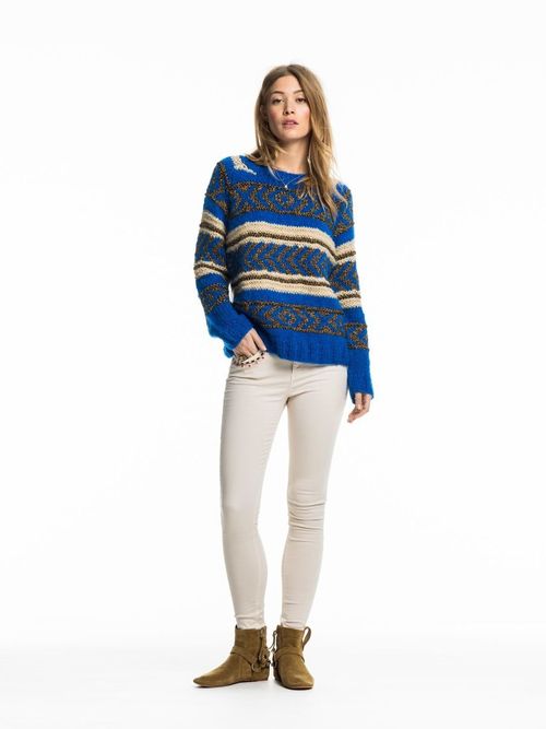 Maison Scotch Lurex Jacquard Pullover Maison Scotch Lurex Jacquard Pullover