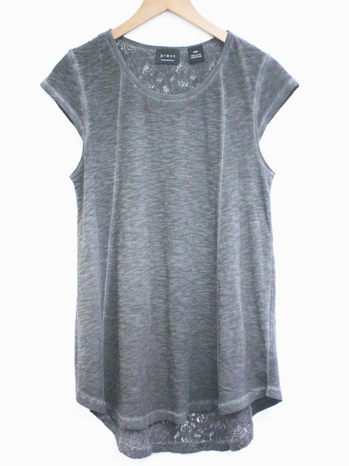 Press Lace Back Trapeze Tee Press Lace Back Trapeze Tee