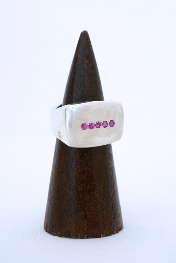 Rosa Maria Jewelry Lulu Ruby Diamond Ring Sterling Silver Garmentory