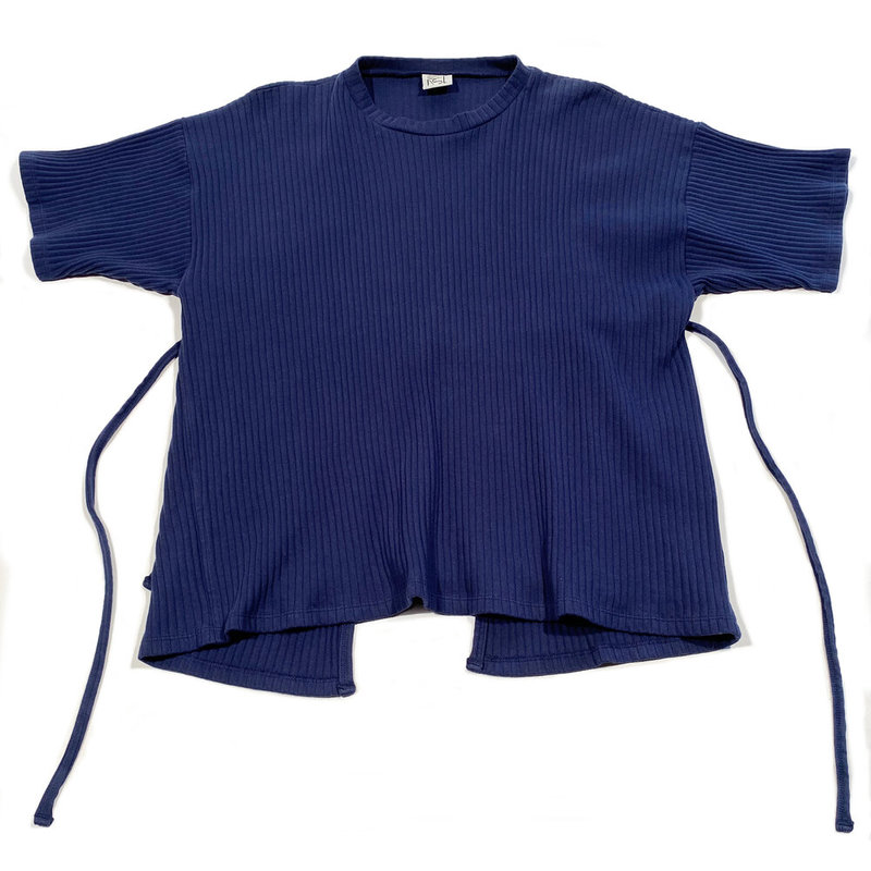Baserange Shaw Tee - Navy Rib Fleece | Garmentory