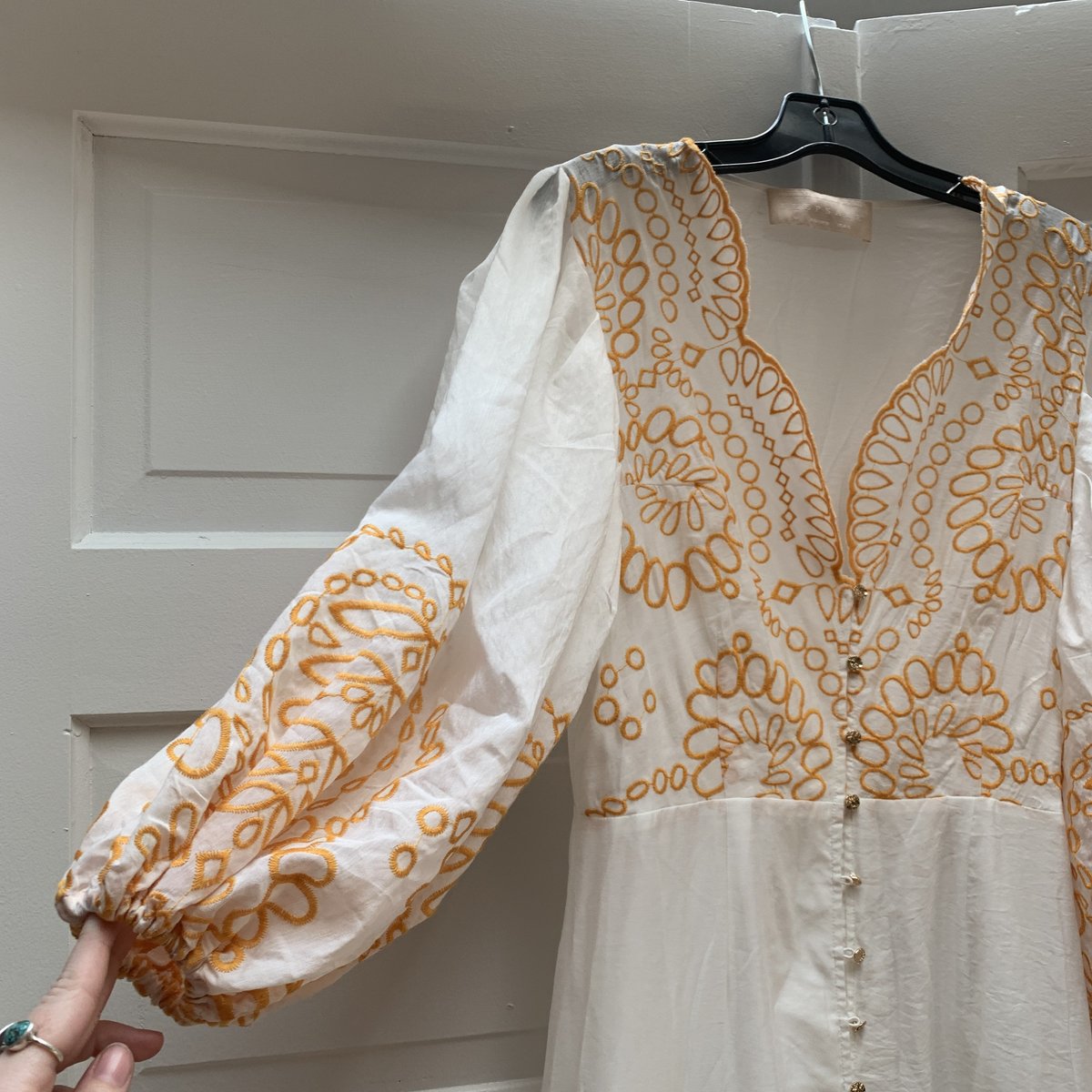 Pre-loved] Keepsake Without Me Maxi Dress - White/Orange | Garmentory
