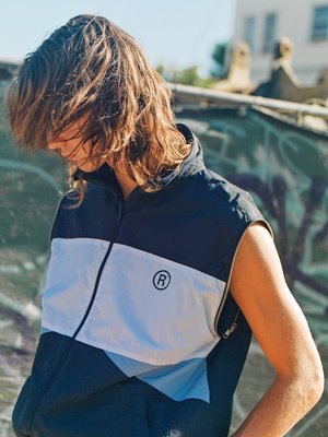 Martine Rose Icho Jacquard Sleeves Track Jacket - Navy Martine Rose Icho Jacquard Sleeves Track Jacket - Navy