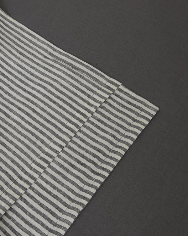 Sunday Morning Marcel Linen Pillowcases Pair - Storm/Storm Stripe Sunday Morning Marcel Linen Pillowcases Pair - Storm/Storm Stripe