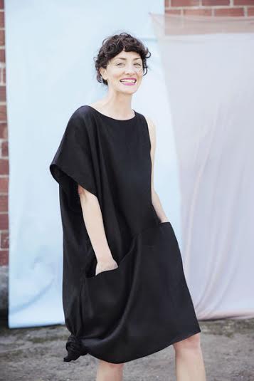 Portland Garment Factory Asymmetrical Pocket Dress Portland Garment Factory Asymmetrical Pocket Dress