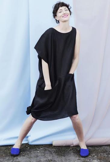 Portland Garment Factory Asymmetrical Pocket Dress Portland Garment Factory Asymmetrical Pocket Dress