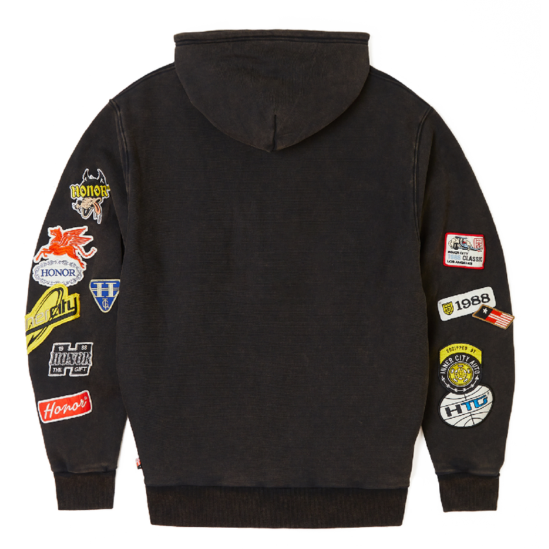 Honor The Gift Decal Hoodie - Faded Black | Garmentory