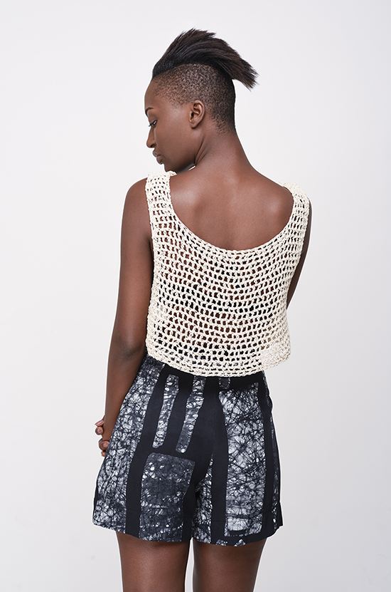Osei-Duro Linia crochet tank in Cream Osei-Duro Linia crochet tank in Cream