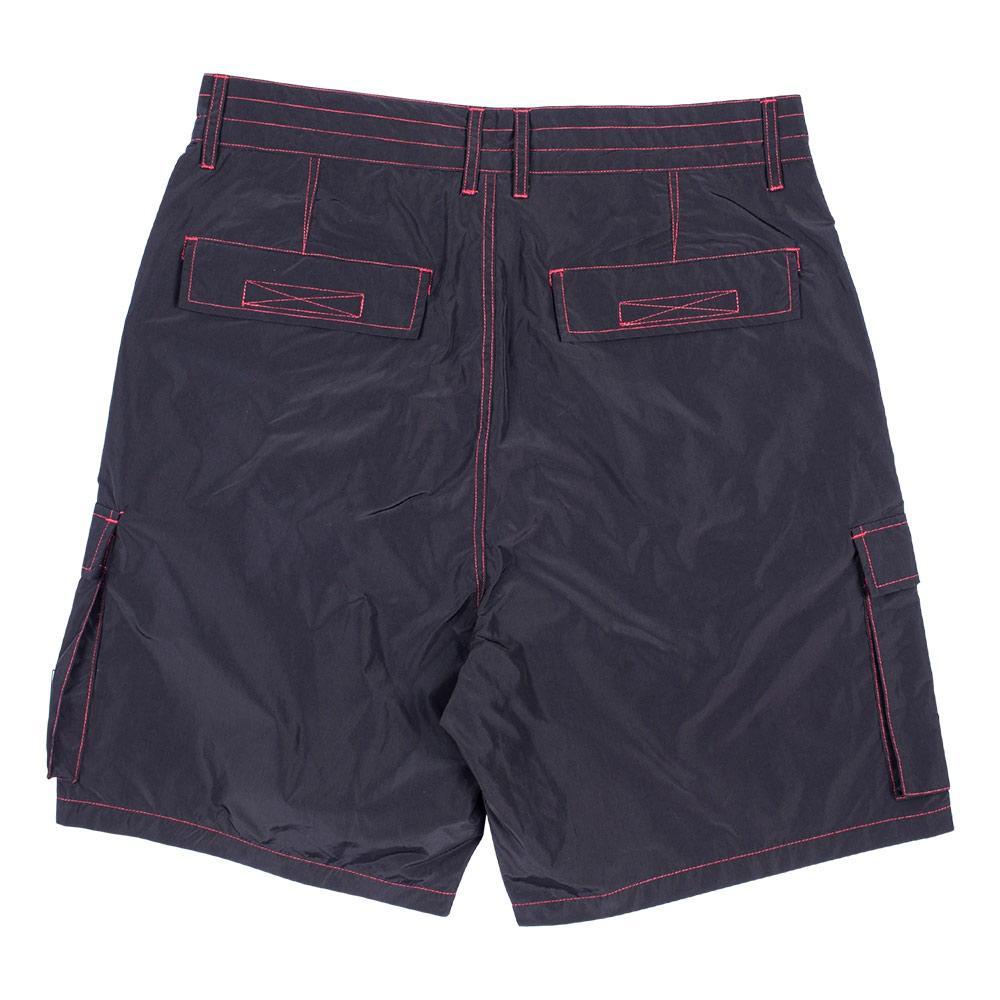PLEASURES Static Nylon Cargo Shorts Black Garmentory