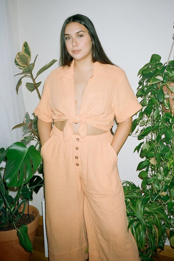 BACK BEAT RAGS Organic Cotton Pajama Bottom - Tangerine BACK BEAT RAGS Organic Cotton Pajama Bottom - Tangerine