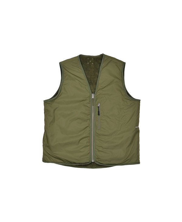 Pop Trading Company Harold Reversible Vest - Hunting Green