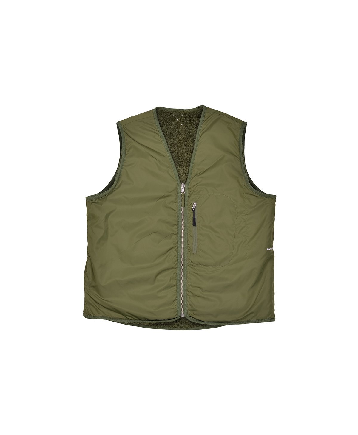 Pop Trading Company Harold Reversible Vest - Hunting Green - Image 13 of 16