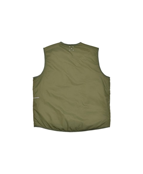 Pop Trading Company Harold Reversible Vest - Hunting Green