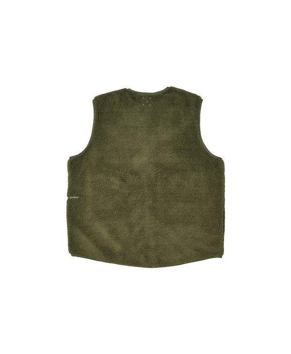 Pop Trading Company Harold Reversible Vest - Hunting Green