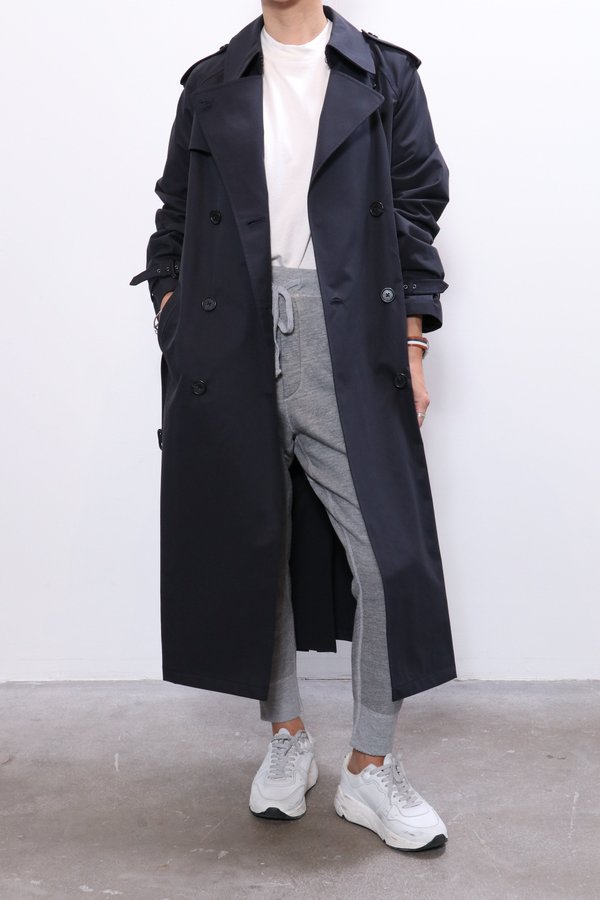Nili Lotan Tanner Trench Coat - Dark Navy Nili Lotan Tanner Trench Coat - Dark Navy