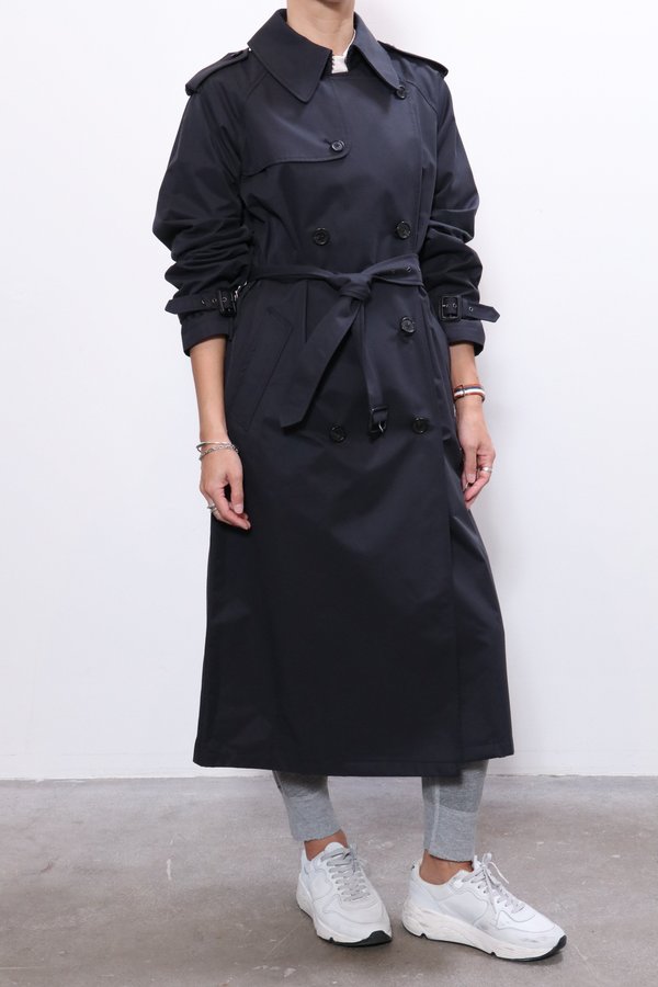 Nili Lotan Tanner Trench Coat - Dark Navy Nili Lotan Tanner Trench Coat - Dark Navy