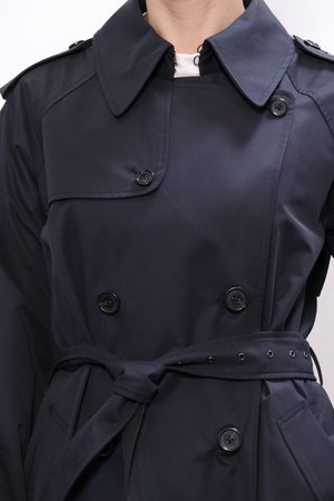 Nili Lotan Tanner Trench Coat - Dark Navy Nili Lotan Tanner Trench Coat - Dark Navy