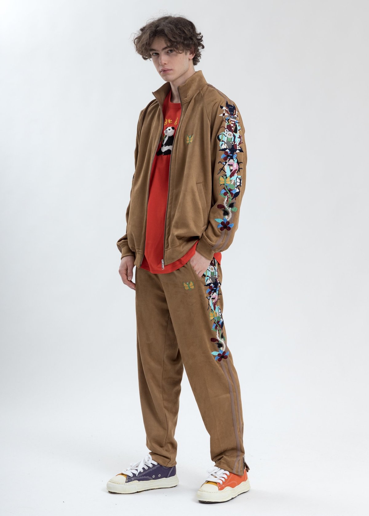 Doublet Puppet Animal Embroidery T-Shirt - Red | Garmentory