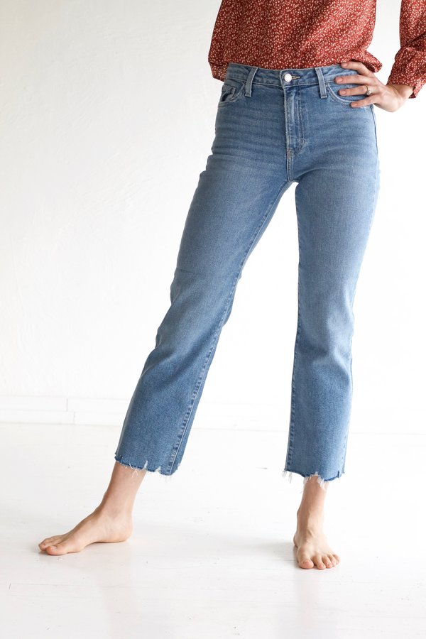 Just Black - Mid Rise Wide Leg Light Denim