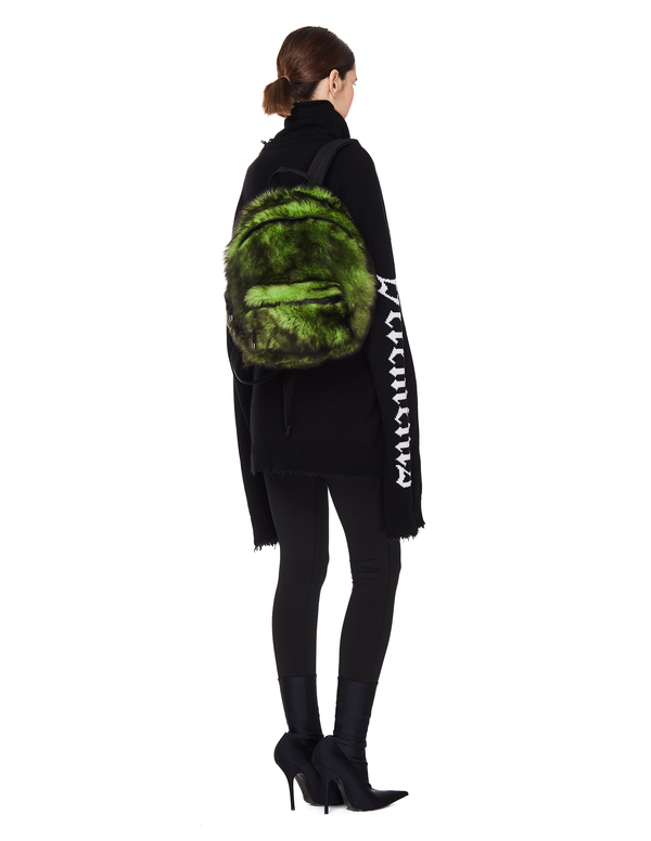 LOVE Moschino Faux Fur Backpack Verde Green Love Moschino | Bags | Love Moschino Faux Fur Backpack Verde  main image 4