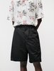 Niuhans Relaxed Shorts Cotton Linen Silk - Black - Thumbnail 3