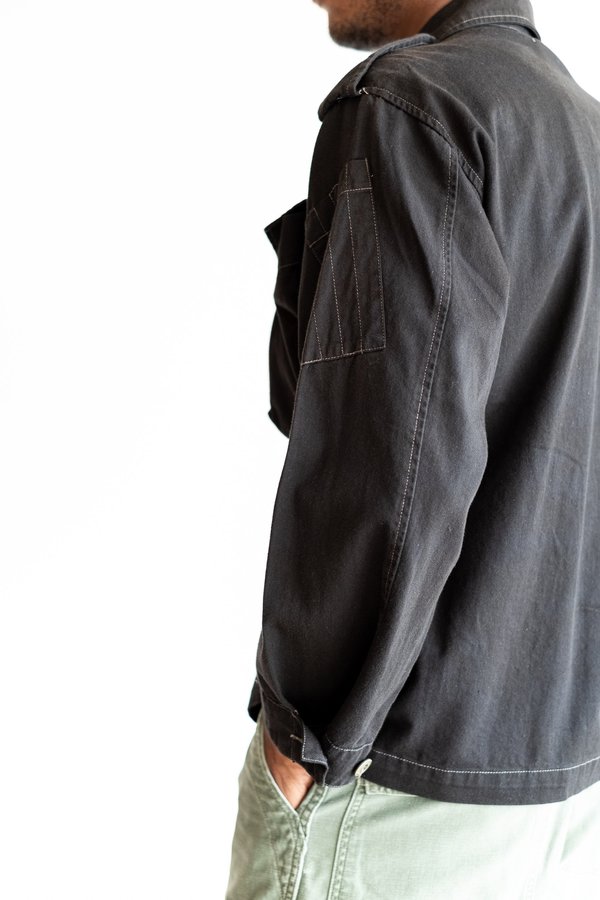 ジャケット・アウター U.S. Army Sleeping Shirt Black Overdye 楽天市場】U.S.ARMY Black overdye ECWCS level7 jacket made in
