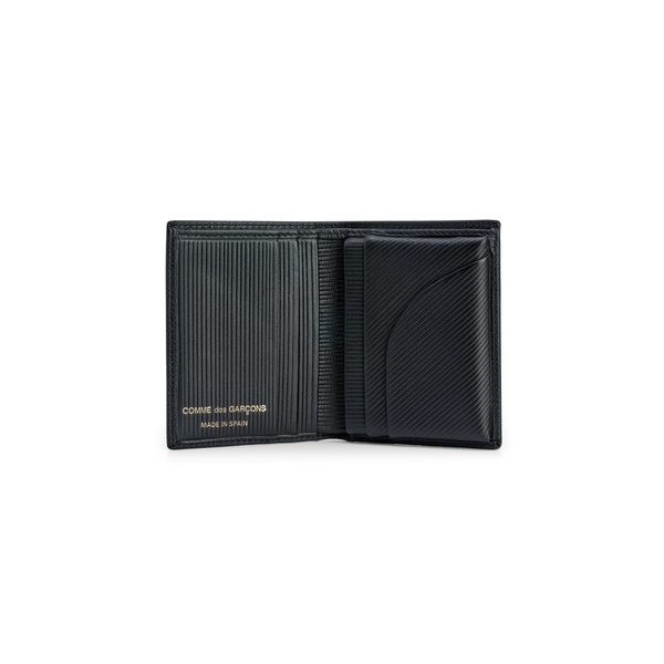 Comme des Garçons Intersection Lines Bifold Wallet Black