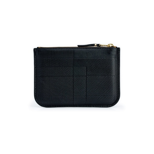 Comme des Garçons Intersection Lines Small Zip Pouch Black