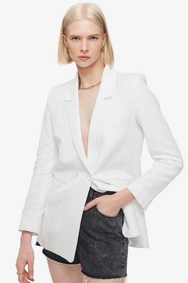 pure white blazer