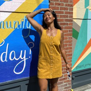 Jungmaven Jumper Dress - Marigold 