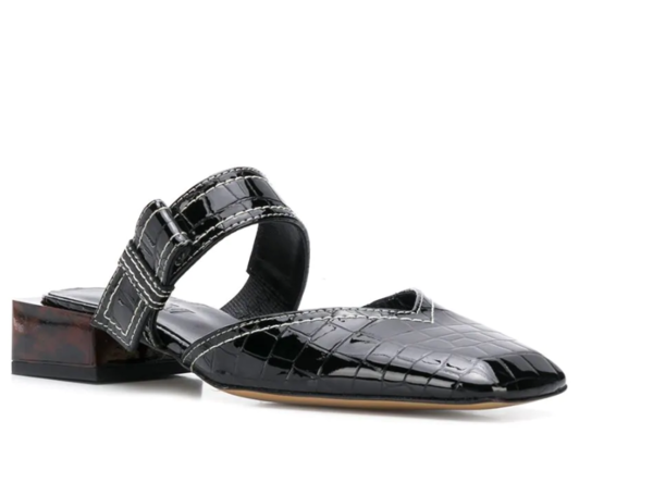 ganni belly croc