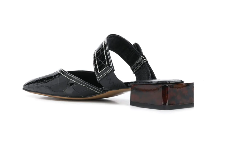 Ganni Belly Croc Mule | Garmentory