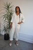 Happy French Gang Jumpsuit - Ivory - Thumbnail 1