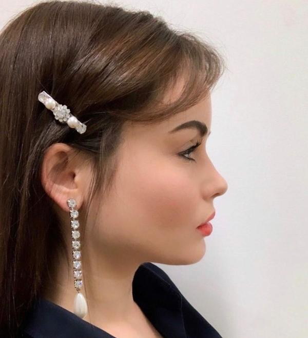 Joomi Lim Crystal Chain Earrings W/ Tear Drop Pearls - Rhodium/Crystal/White Joomi Lim Crystal Chain Earrings W/ Tear Drop Pearls - Rhodium/Crystal/White